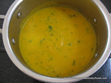 Baby Soup Recipes: Carrot and Coriander Soup