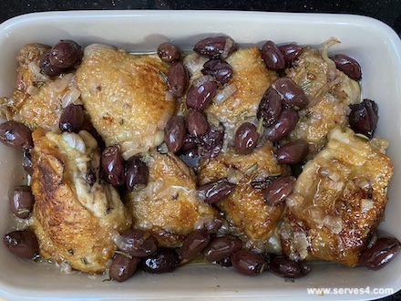 Chicken Dinner Recipes for Family Meals: Baked Chicken with Olives and Rosemary