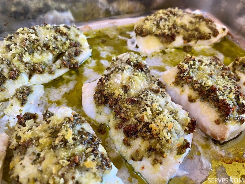 Cod with Pesto