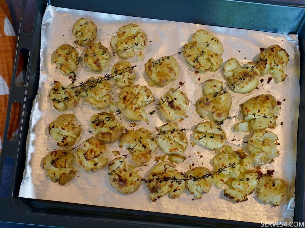 Garlic Smashed Potatoes