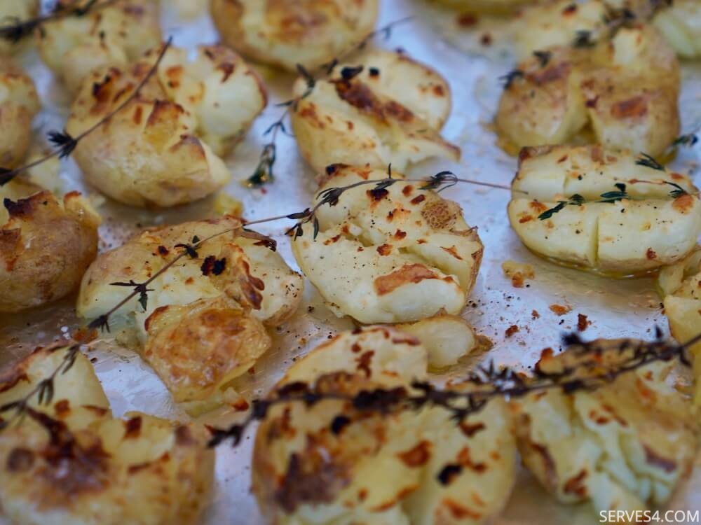 Garlic Smashed Potatoes