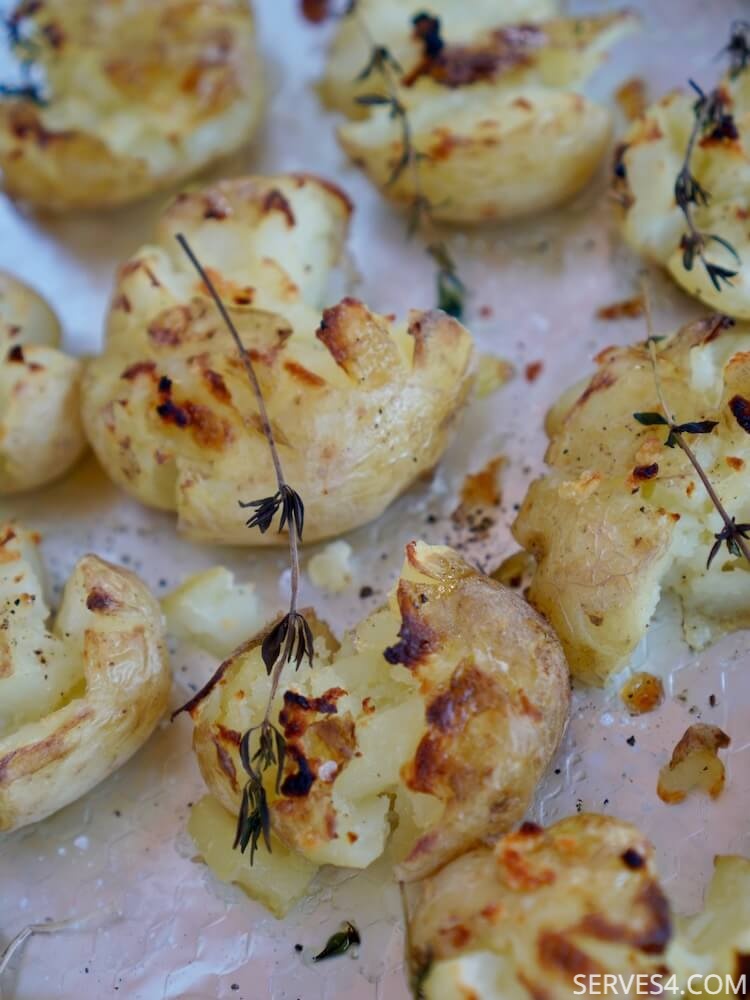 Garlic Smashed Potatoes