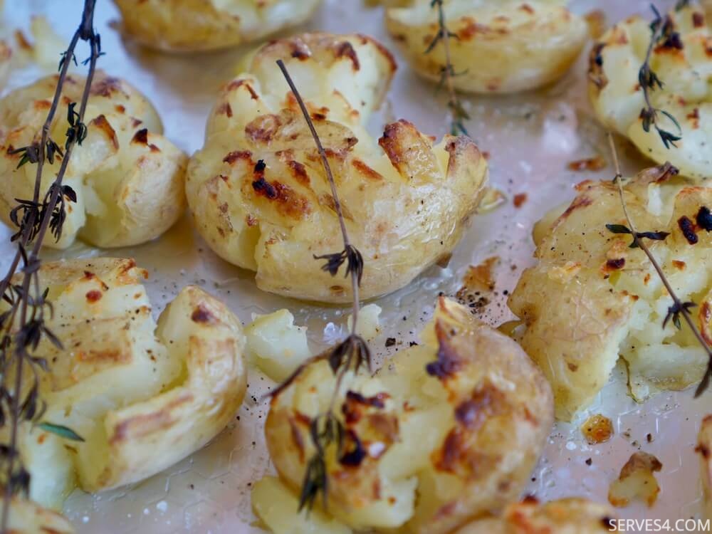 Garlic Smashed Potatoes