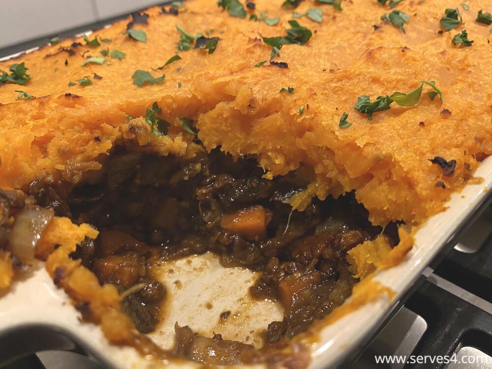 This Vegan Lentil Shepherd's Pie is bursting with rich umami flavour and is as comforting to eat as the traditional meat version.
