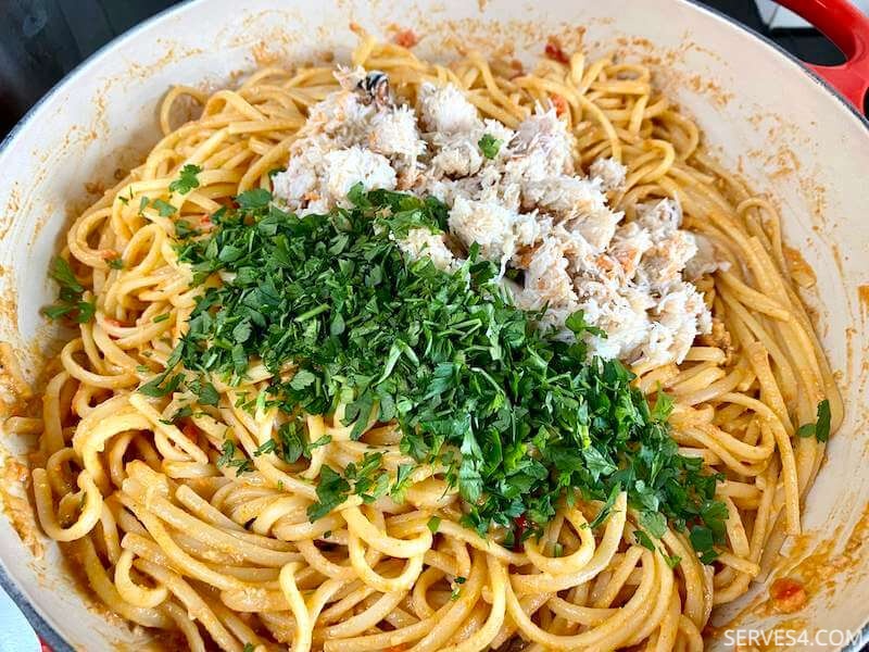 Linguine with Crab