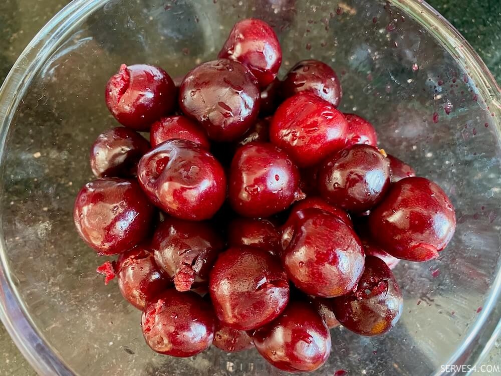 Making Cherry Clafoutis