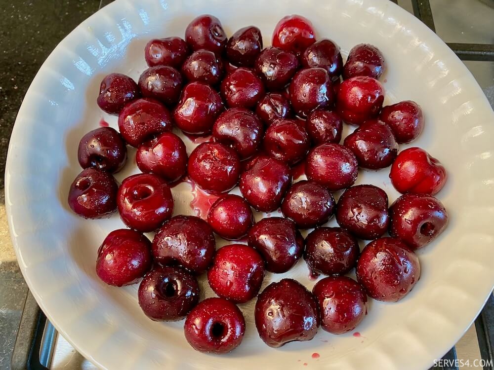 Making Cherry Clafoutis