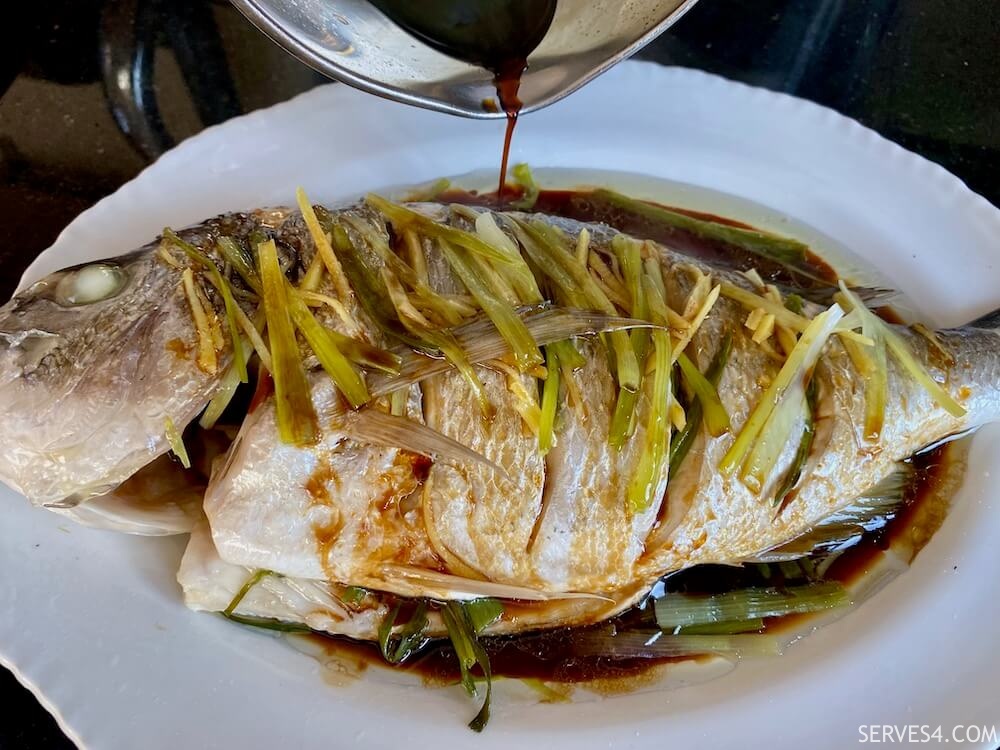 Making Chinese Steamed Fish