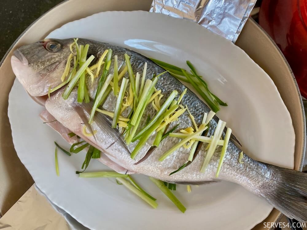 Making Chinese Steamed Fish