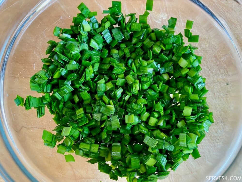 Making Pork and Chive Dumpling Filling