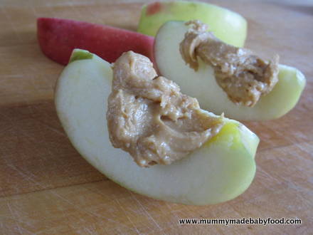 Snack Idea: Peanut Butter on Apple