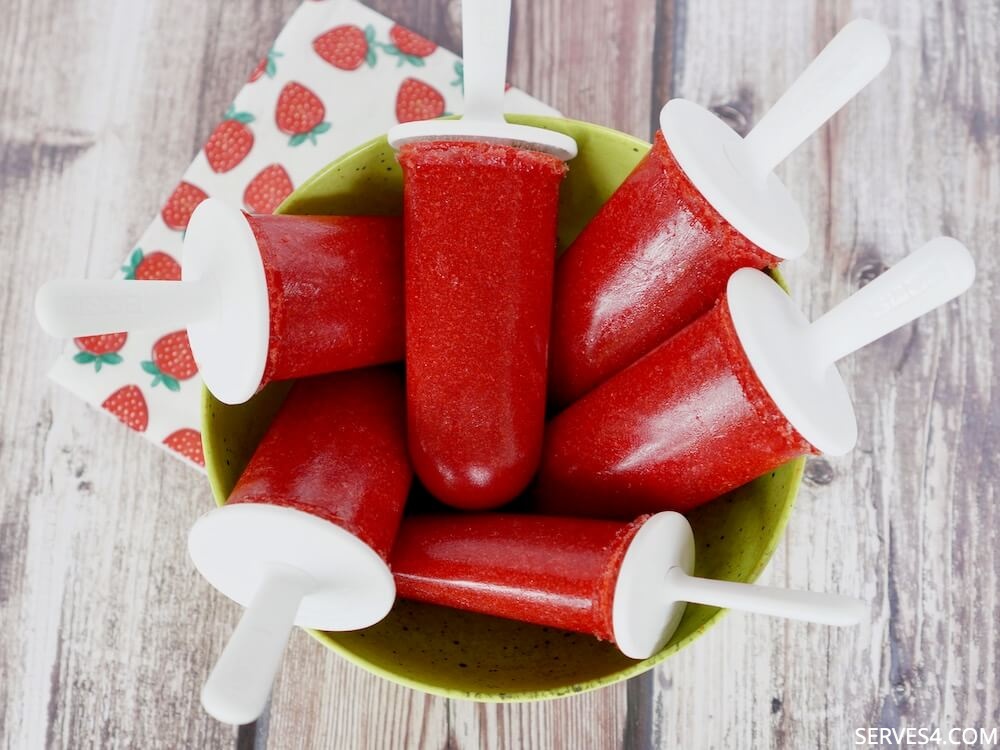 Strawberry Ice Pops