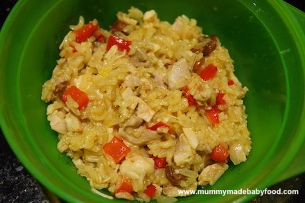 Baby Rice Recipe: Chicken and Rice Pilaf