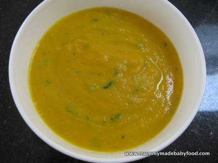 Baby Soup Recipes: Carrot and Coriander Soup