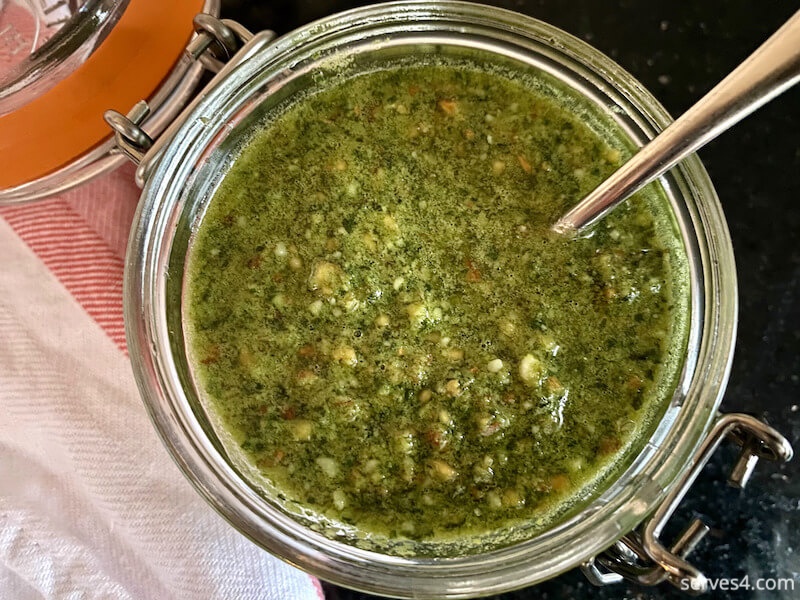 Almond Basil Pesto Sauce Recipe