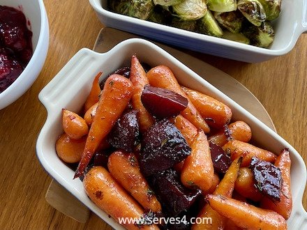 Subtly sweet and earthy, Honey Roasted Carrots and Beetroot will also add a pop of colour to your meal spread.