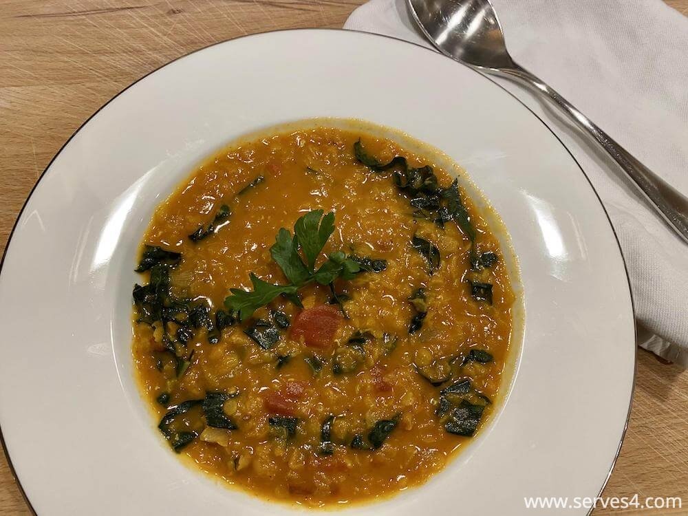 This vegan Lentil Coconut Curry Soup is nutritious, satisfying and the perfect thing to warm you on a cold day.