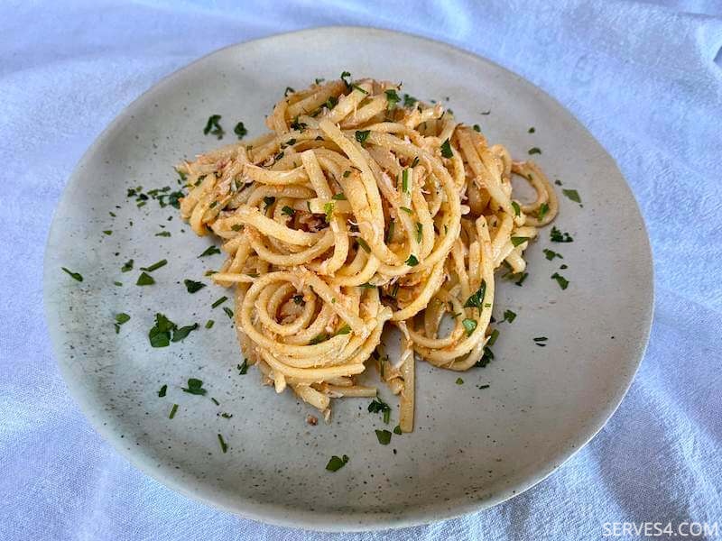 Linguine with Crab