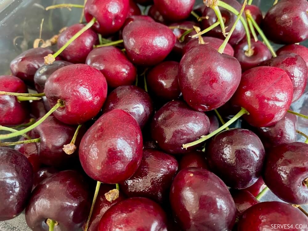 Fresh British cherries