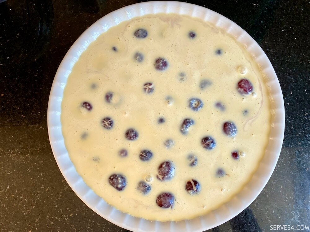 Making Cherry Clafoutis