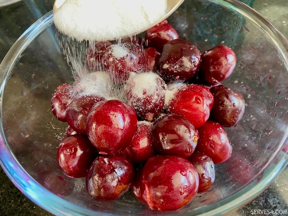 Making Cherry Clafoutis