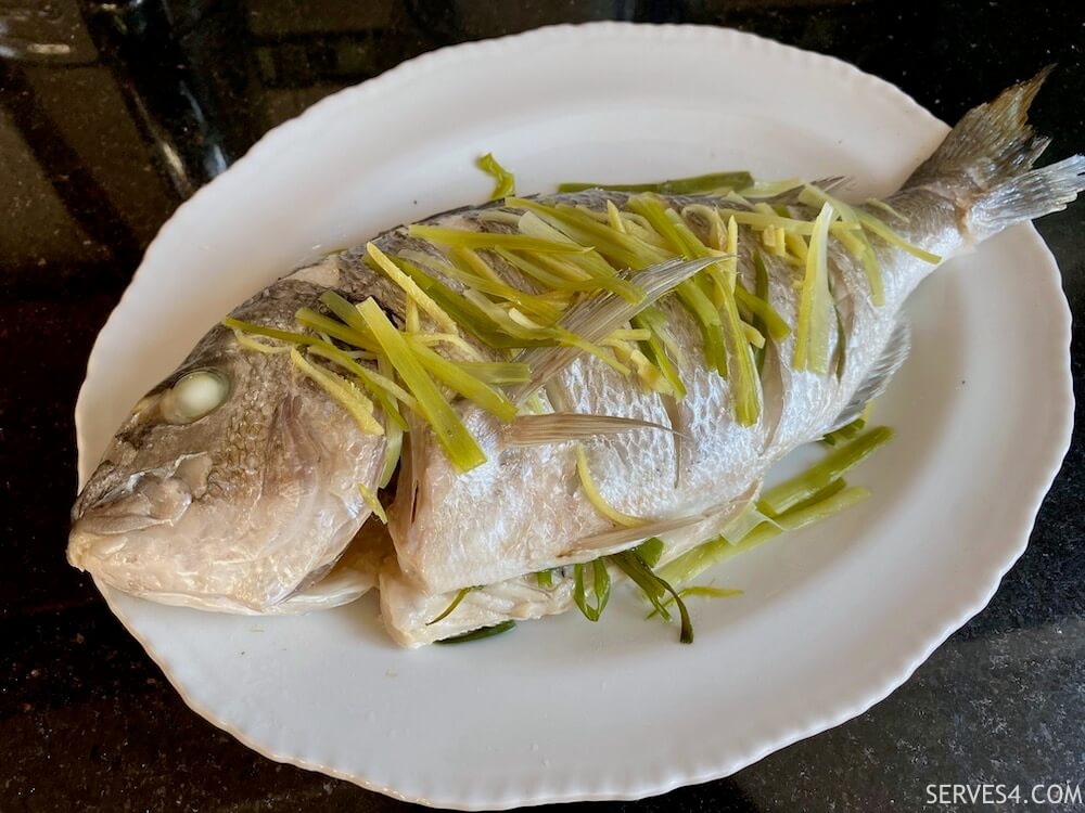 Making Chinese Steamed Fish