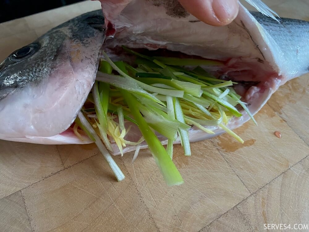 Making Chinese Steamed Fish