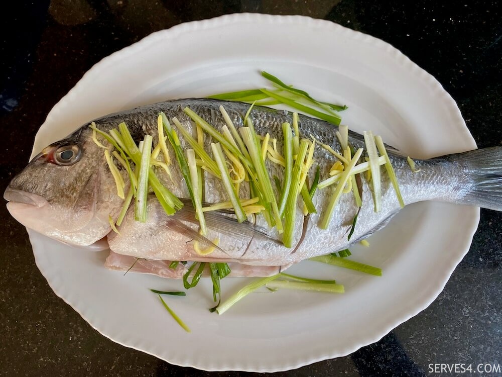 Making Chinese Steamed Fish