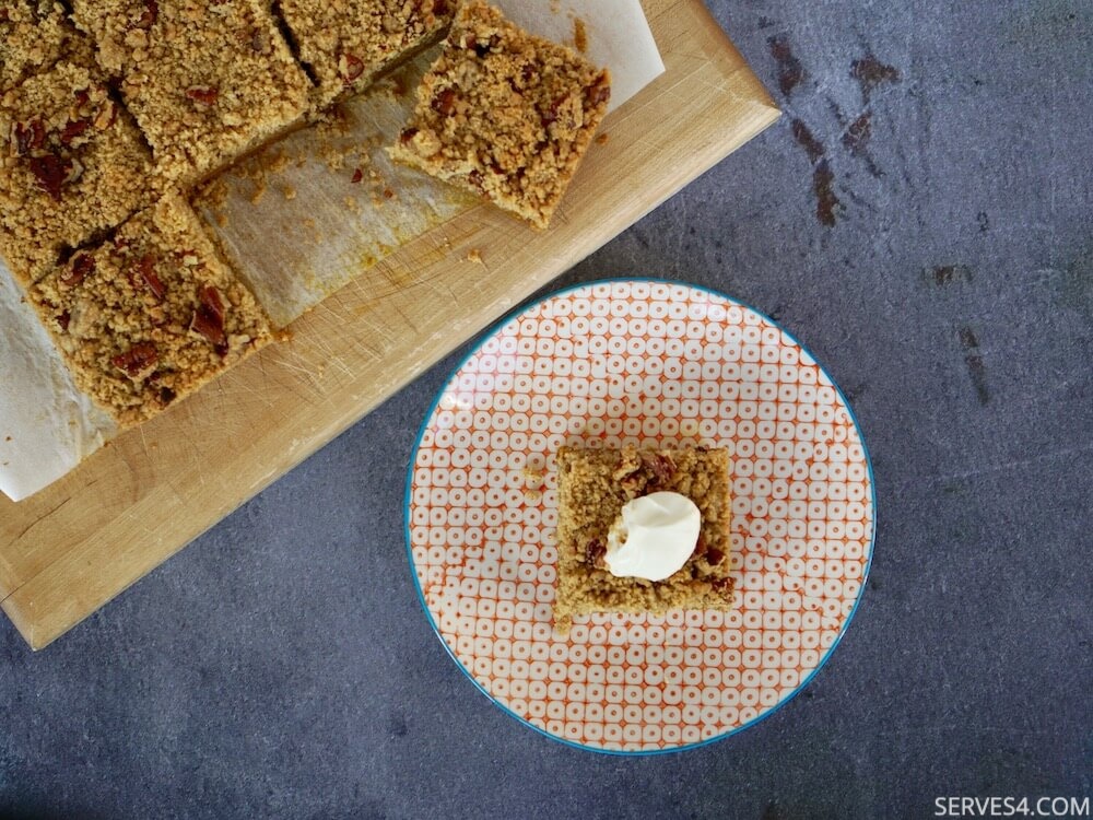 Pumpkin Squares with Pecan Streusel Topping