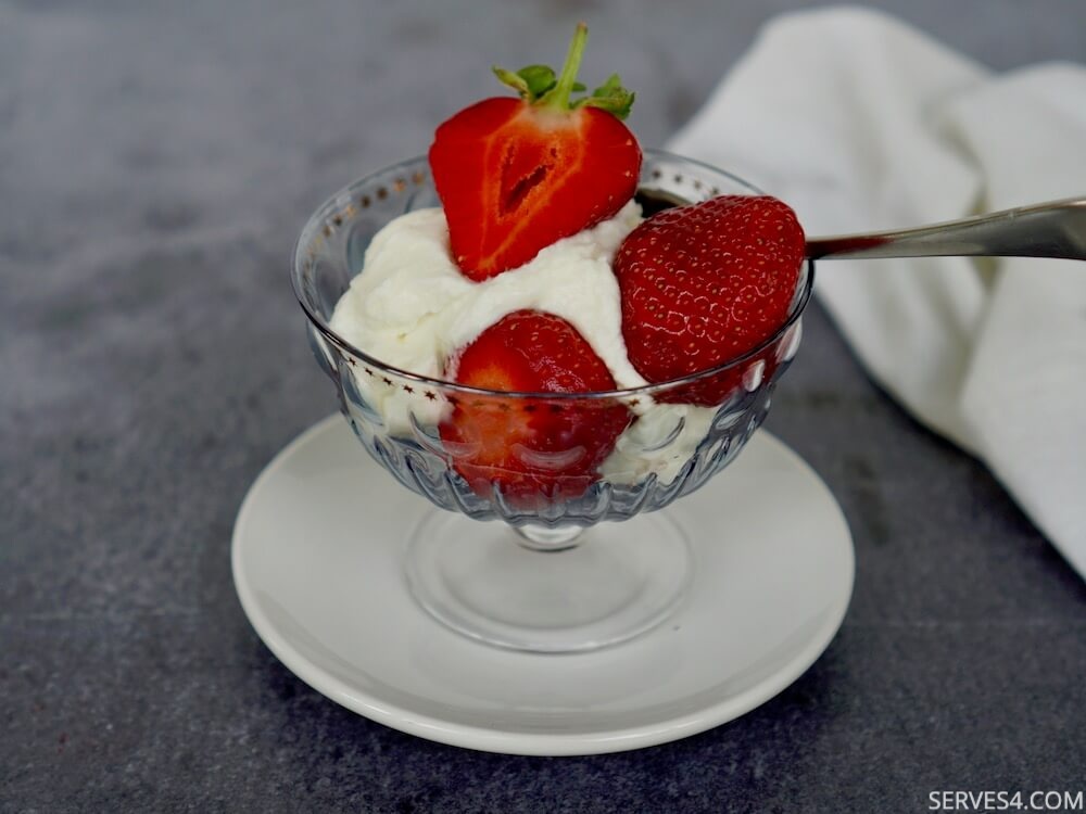Strawberries and cream recipe