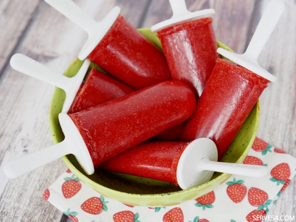 Strawberry Ice Pops