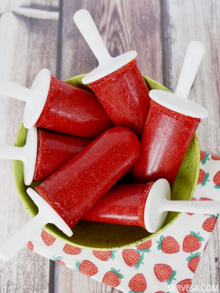 Strawberry Ice Pops